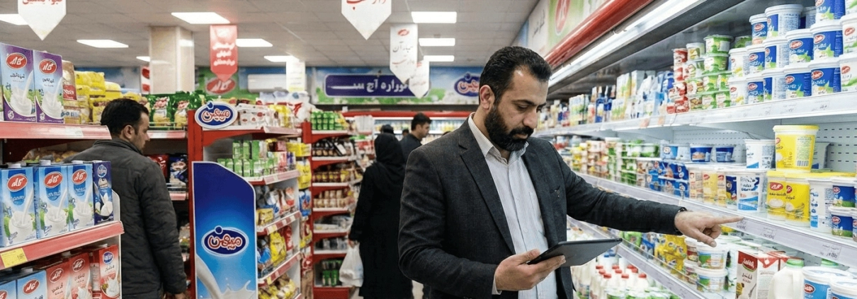 مدیریت کالاها در سوپرمارکت در تهران
