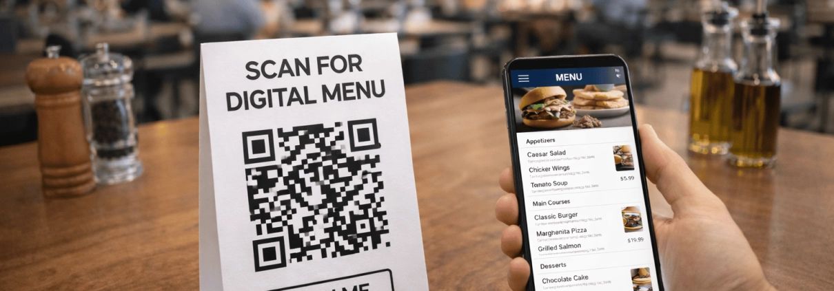 منوی دیجیتال رستوران با QR